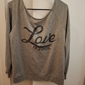 Off Shoulder Sweatshirt